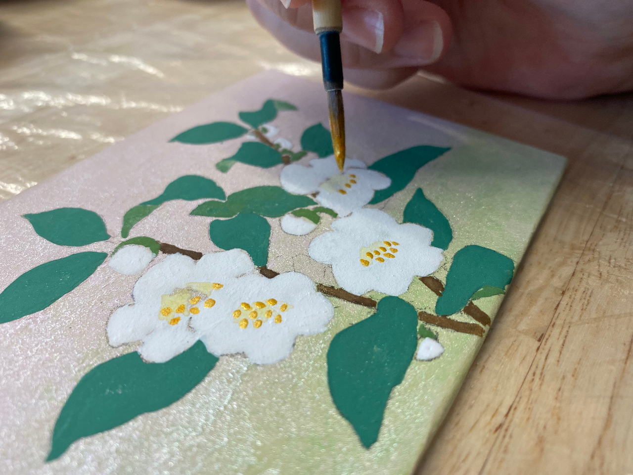 【岩絵具を使った日本画体験/Experience of painting a J...