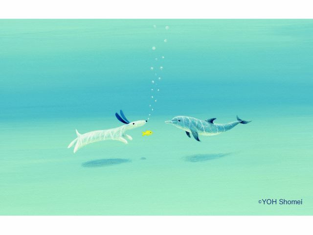 当館ではそれらの原画である作品の数々を約80点常時展示し、1階の常設展示室では年に6回、2階の各部屋では四季折々の作品をご覧頂けます。