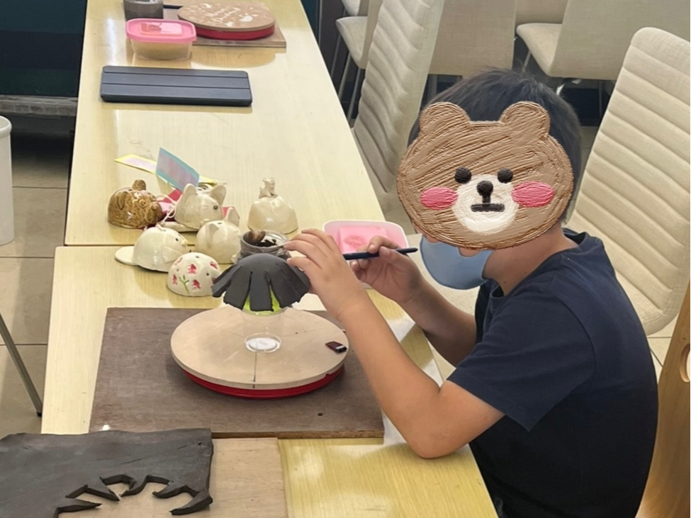 お子さまの作陶風景