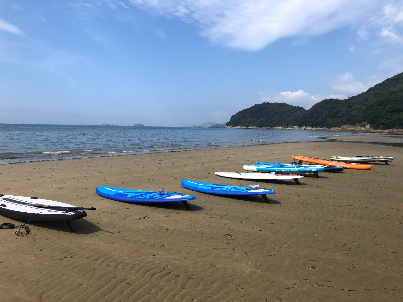 干潮にはこんなに干潟が