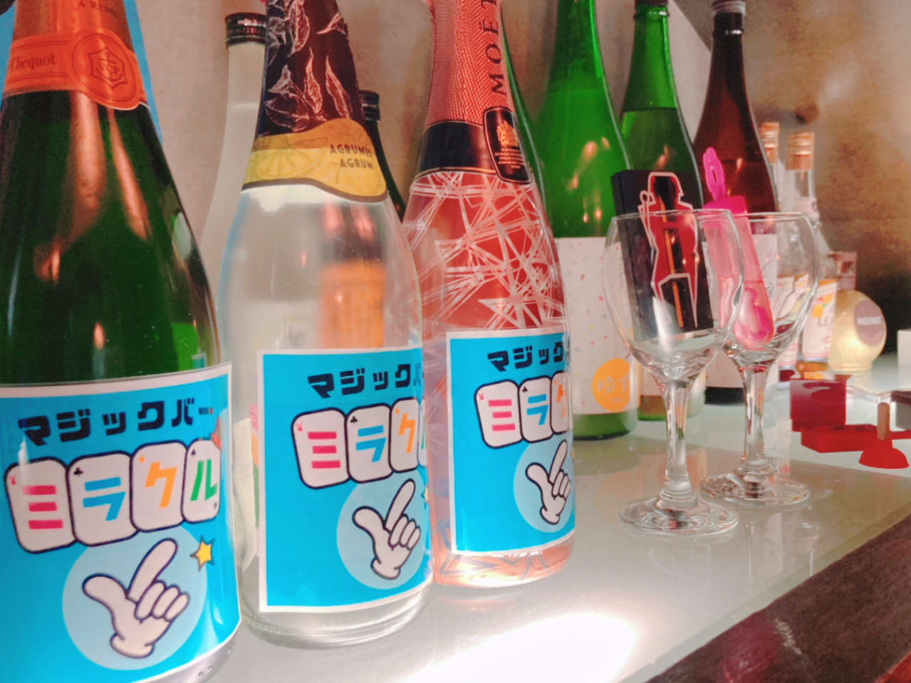 お祝いの場面にピッタリなシャンパンもご用意しております。