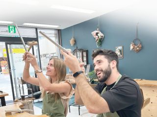 2人で作っている時間も思い出になります。お互いに交換して作るとより愛着がわきます。