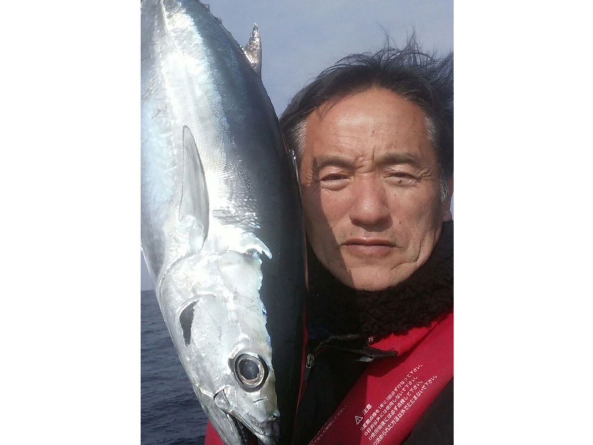 大きな青物ゲット!