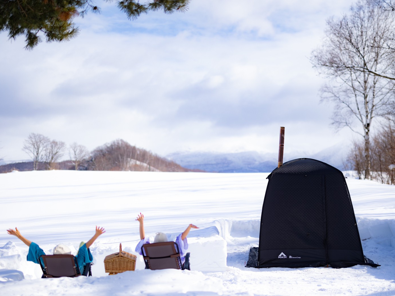 外気浴が気持ちいい!