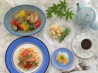 爽やかな夏の雑穀クッキング。