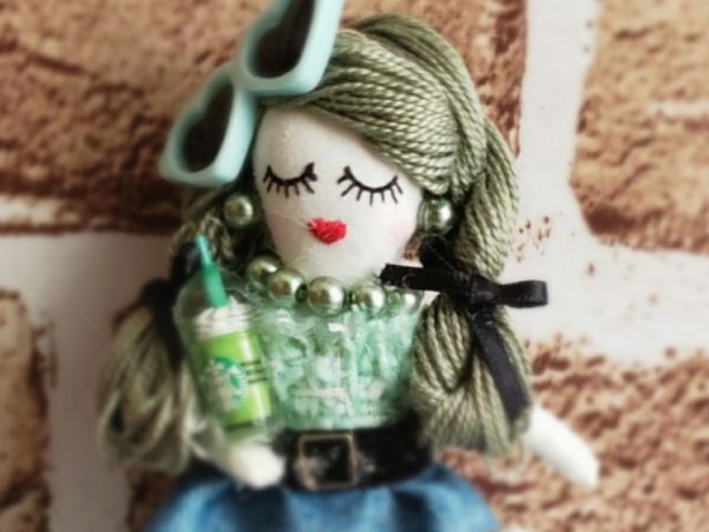 サングラスにドリンク(お好きにパーツでデコレーション お見本)