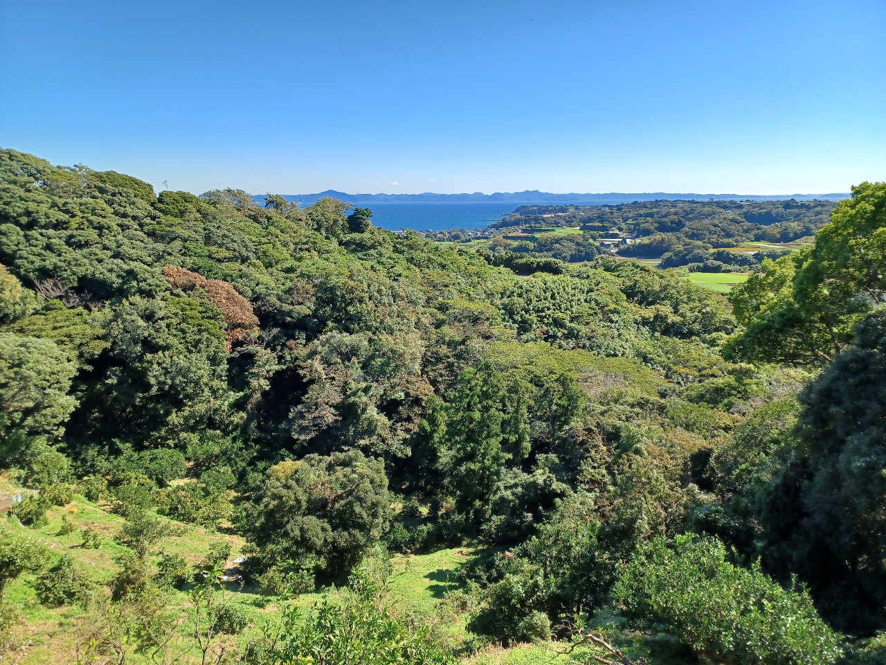 晴れていれば房総半島が一望できるロケーション