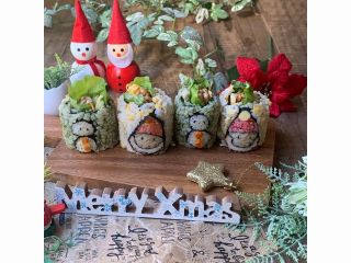 デコ巻き寿司『サンタロール』★ヴィーガン(動物性不使用)対応も可能です。