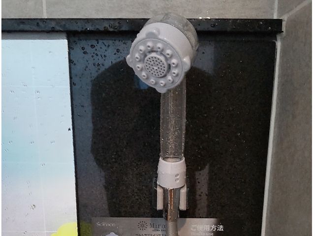 ミラブルシャワーヘッド。女性大浴場には全て常設。