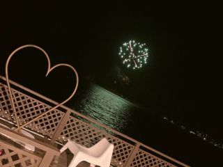 ハイライフからみた花火