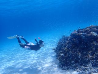 黒島 港前のポイント 黒島ブルーが楽しめます