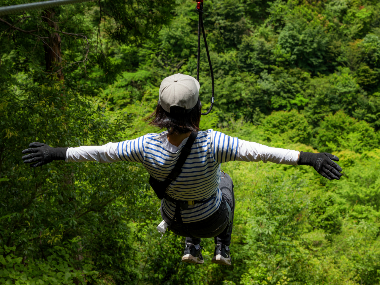 まさに鳥になった気分♪大自然のロケーションを眺めながら爽快気分を味わえます!