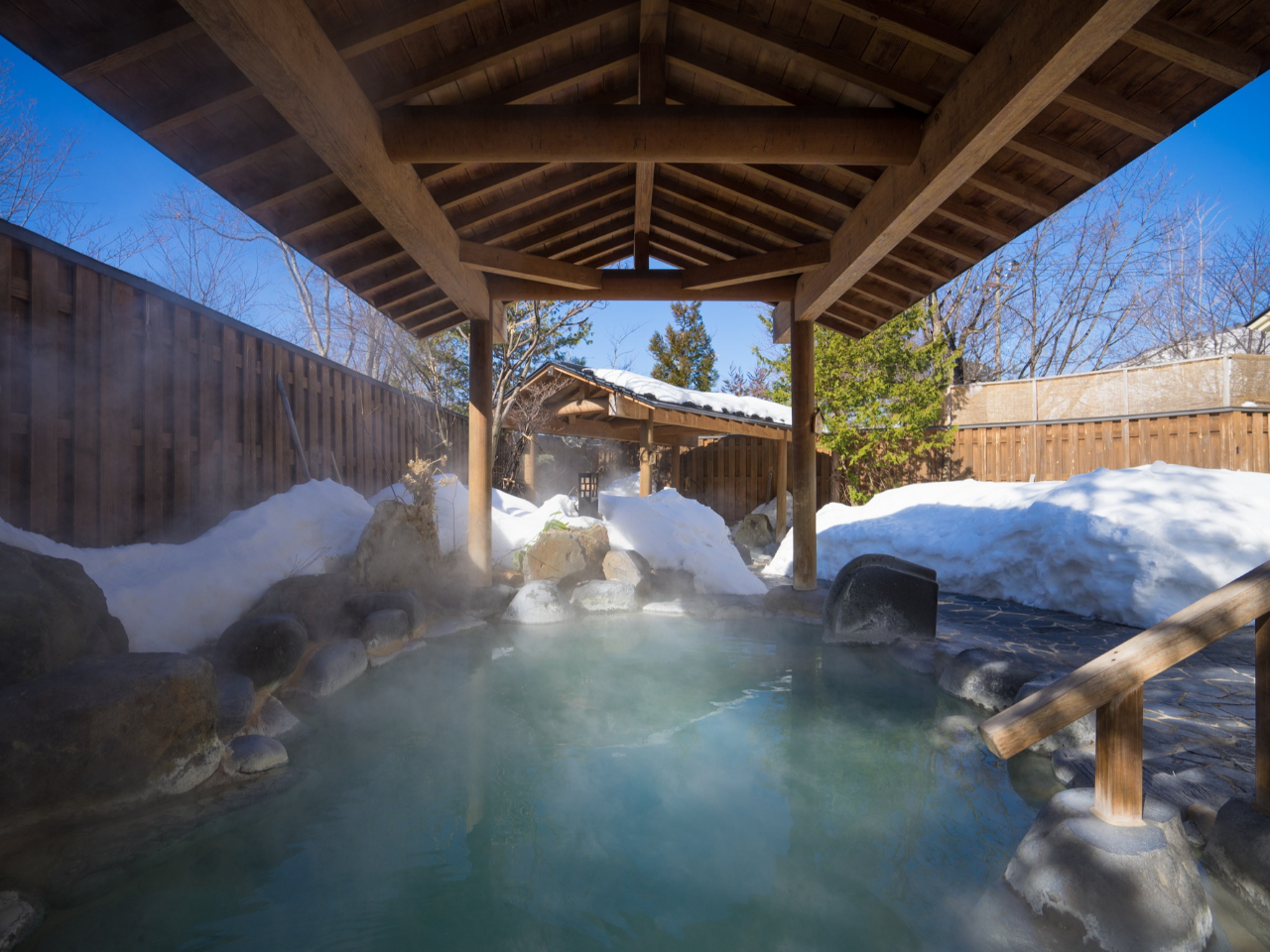 冬の露天風呂