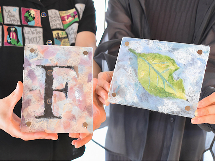 光に透ける「土佐和紙コラージュアート」づくり