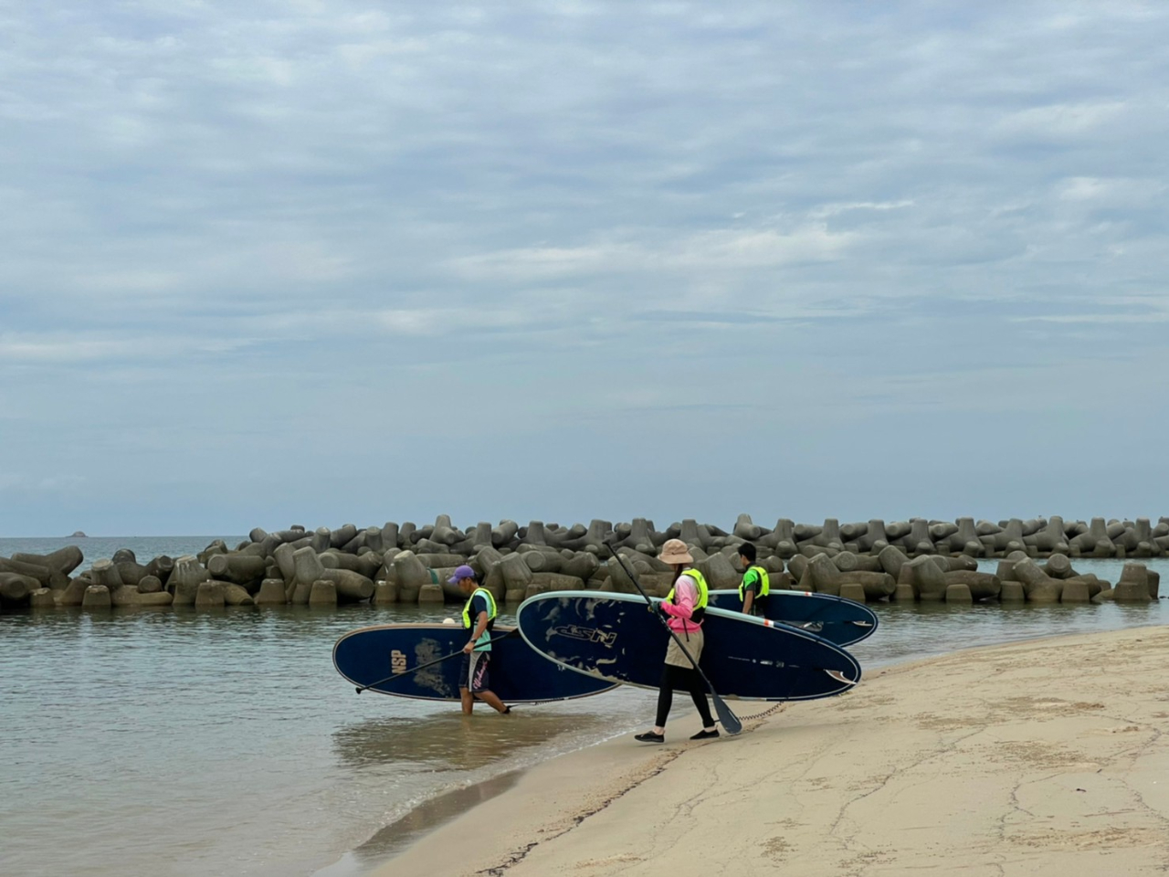 さあ、ボードを持ってスタート!