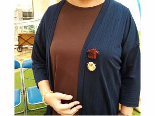 仕上げられた作品例(フクロウ)です。何処にも無い可愛いオリジナル作品が完成しました。いつまでも大切に使って頂ければ嬉しいです。