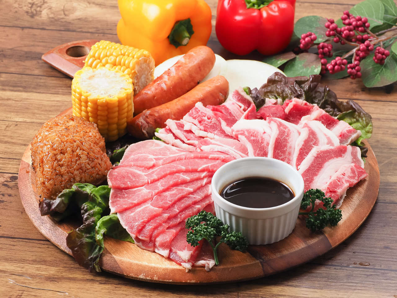 花園中央公園で手ぶら2時間半BBQ！】お好みのコース複数ご用意