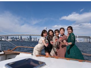 女子会でのご利用に!レインボーブリッジをバックに素敵な写真が撮ることができます!