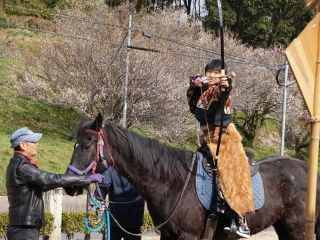 流鏑馬(やぶさめ)体験になります♪