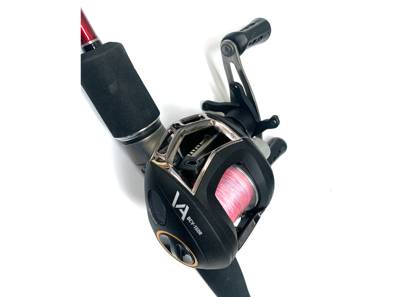 小型ベイトリール PEライン1号が約200m巻いてあります