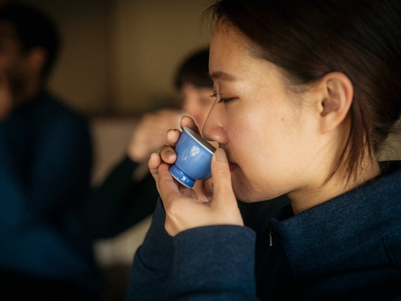 お茶席体験では、お手前でお出しした香り高い玉露をお召し上がりいただけます。