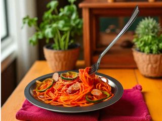 あこがれの持ち上げパスタを作ろう!