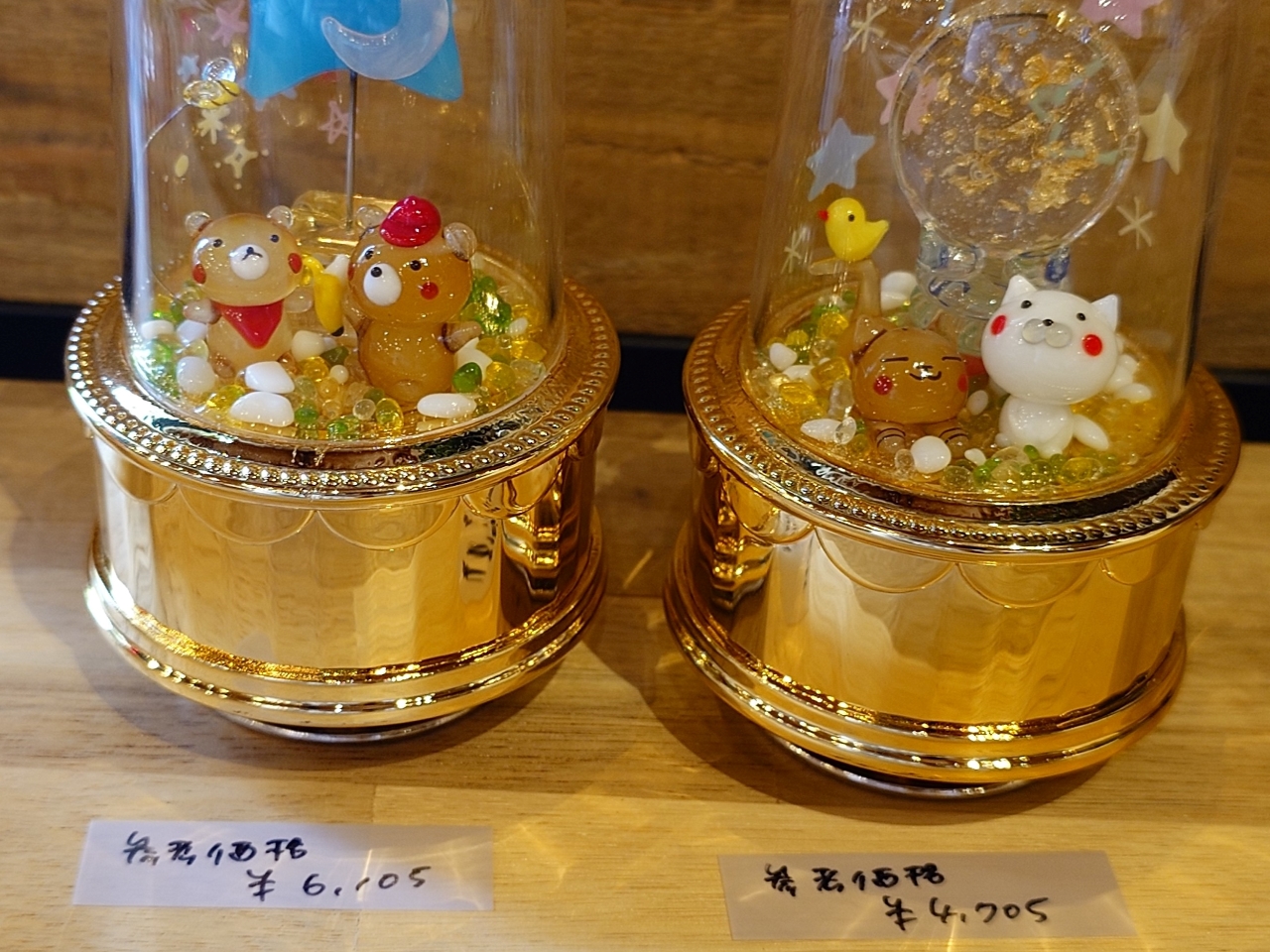 ドームオルゴールを使った見本☆