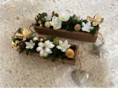 つまみ細工で作る「バトンアレンジ」