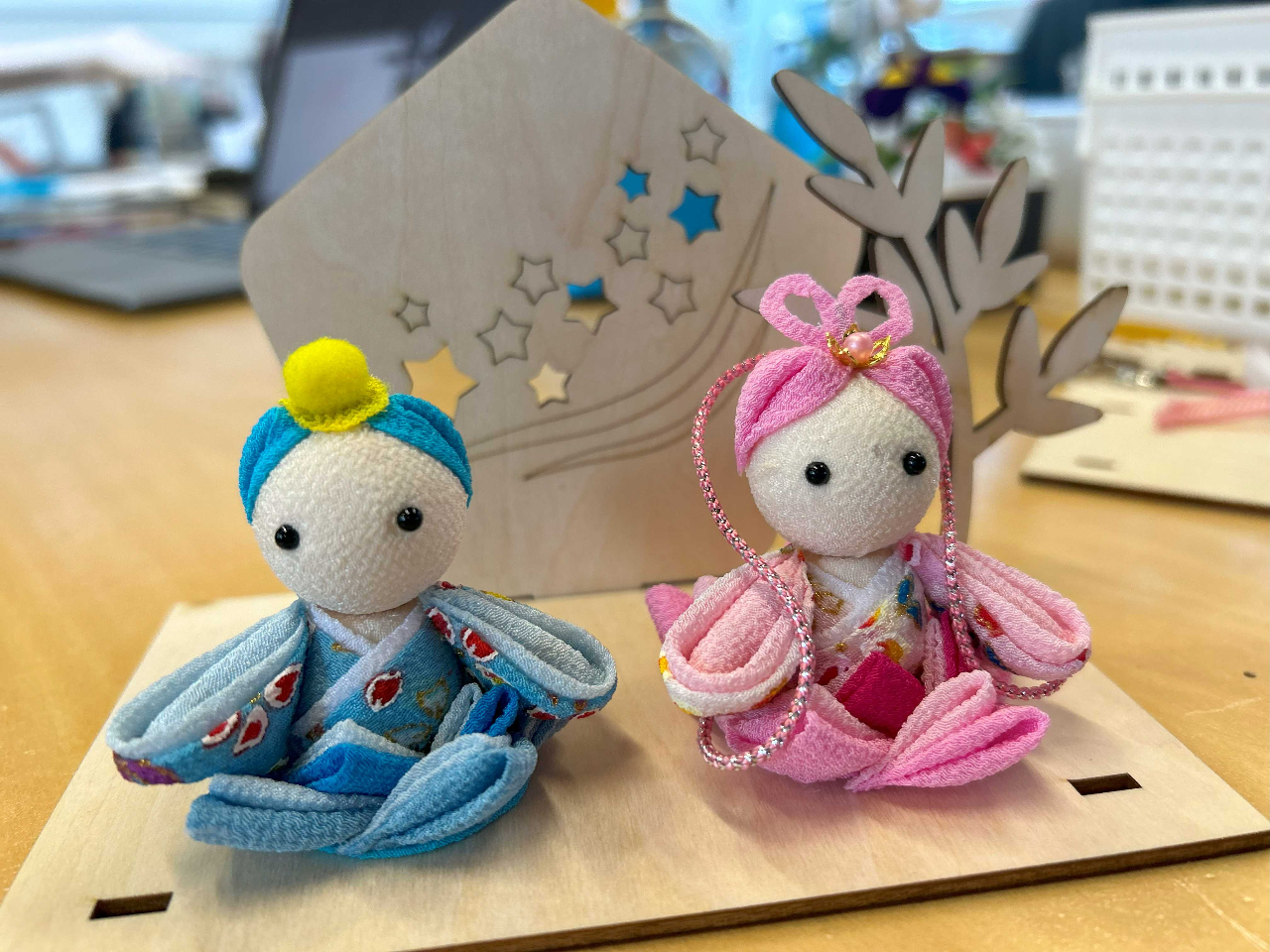 つまみ細工体験 <5月10日・6月21日 ふくい工芸舎> ~織姫と彦星飾りを作ろ...