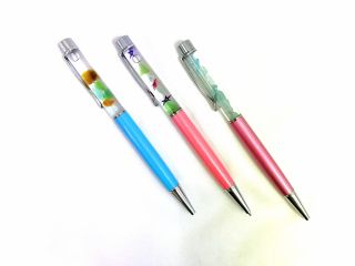 天然シーグラスを使ってオリジナルボールペンを作れます