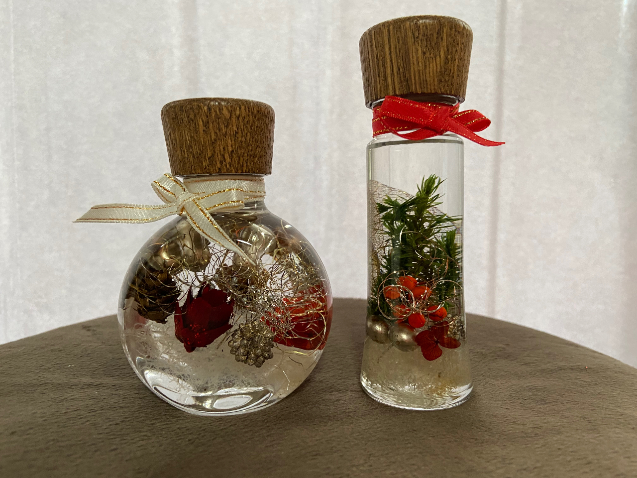 ハーバリウムクリスマスバージョン