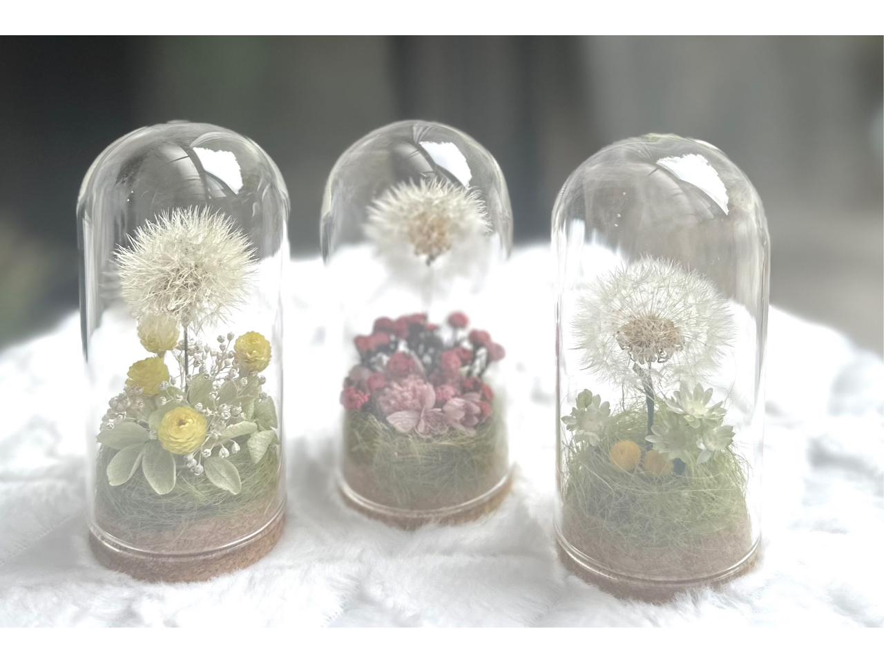 たんぽぽのボトルフラワー