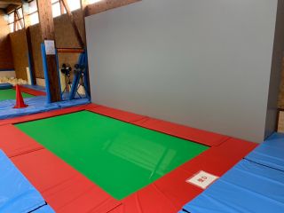 公式サイズトランポリン ウォール付き D