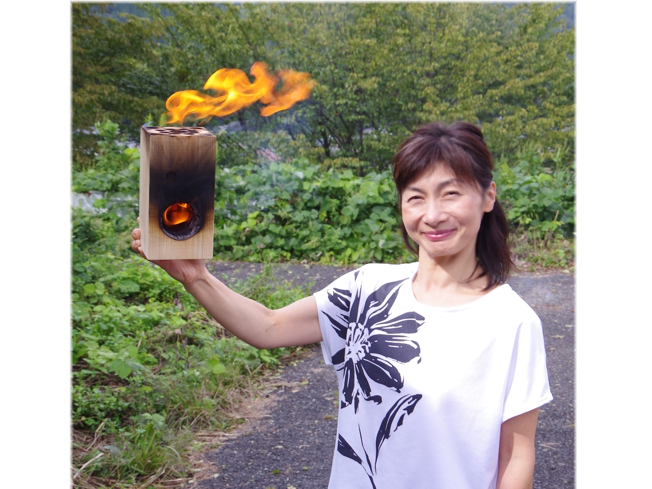 【ふくのね】 煙の出ないウッドキャンドル製作体験