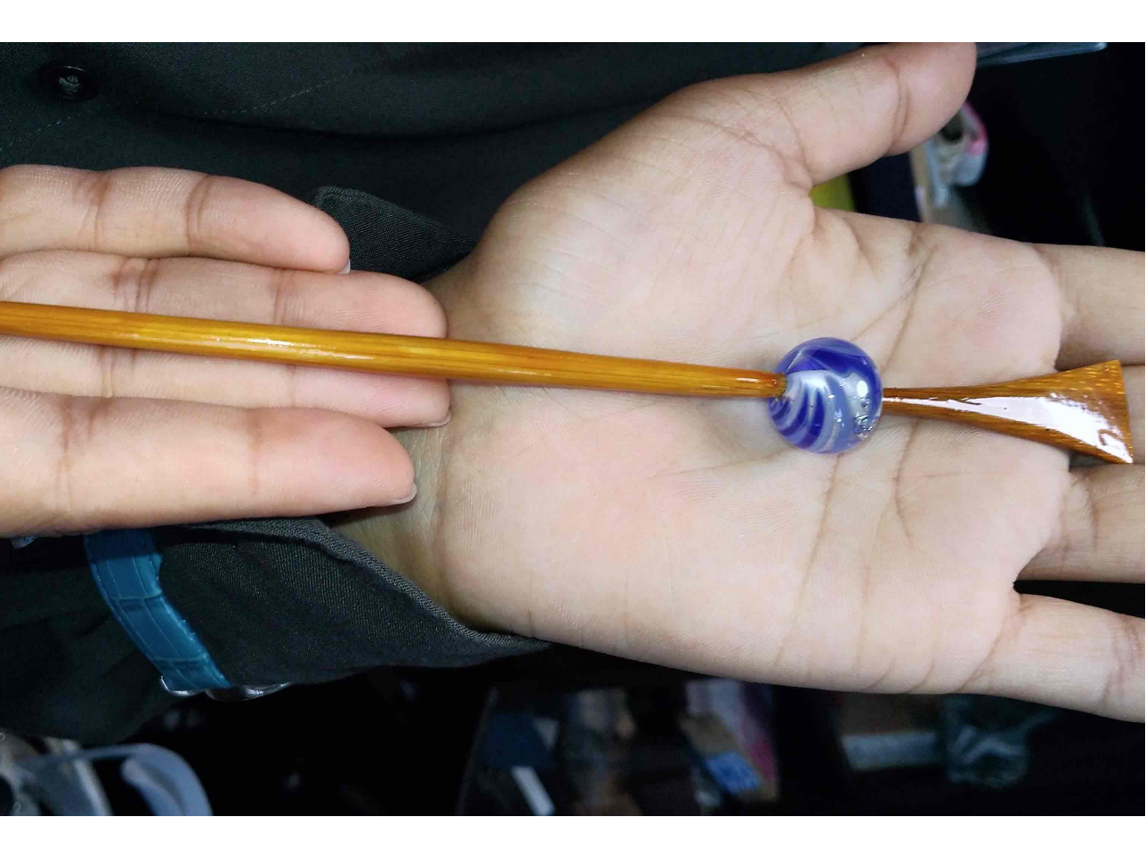 体験で作れるオリジナルの簪です。