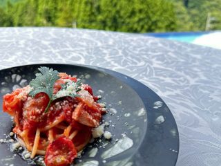 南阿蘇産トマトのアマトリチャーナ