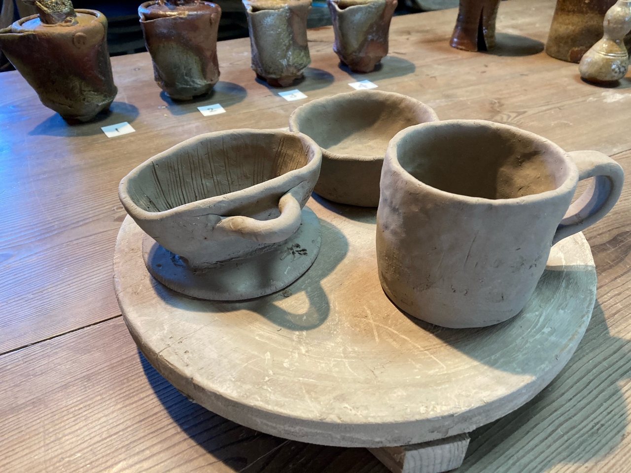 マグカップや小鉢が作れます