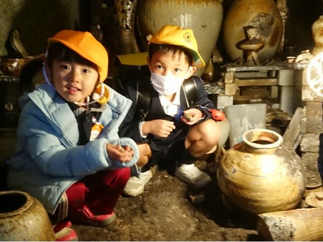 窯の中です♪ご希望があれば、ご案内致します!