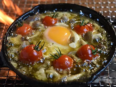 1番人気の鹿のアヒージョでござる!!臭みもなく、柔らかくて美味でござるよ!!