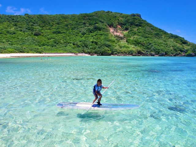 小さなお子様も一緒に宮古島の海をクリアサップで堪能しましょう♪