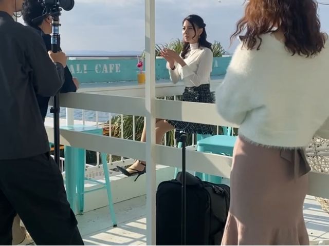 カフェ併設☆海を見渡せるテラス席あり♪