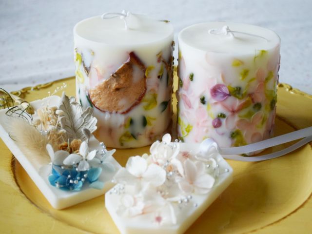 キャンドルとサシェをそれぞれ1つずつ制作できます