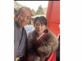 今年もお着物姿で、夫婦揃ってお詣りできました