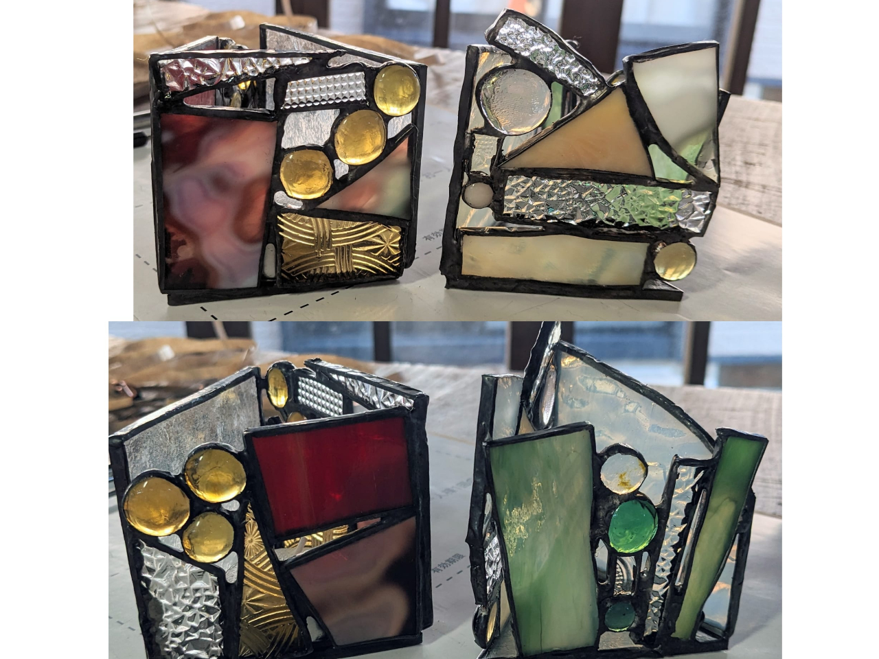 モザイクのキャンドルホルダー