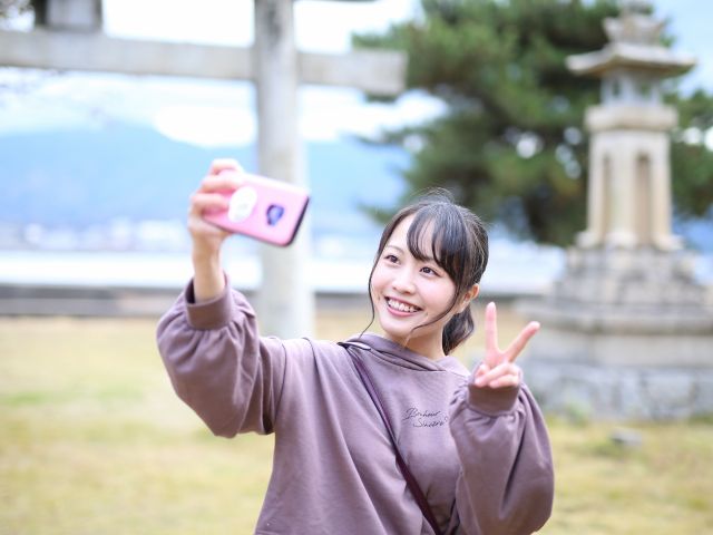 鹿島神社でパシャリ