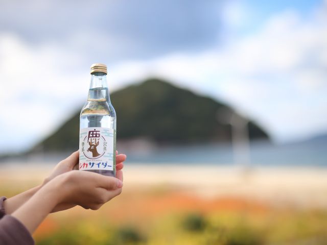北条鹿島「シカサイダー」で乾杯しよ