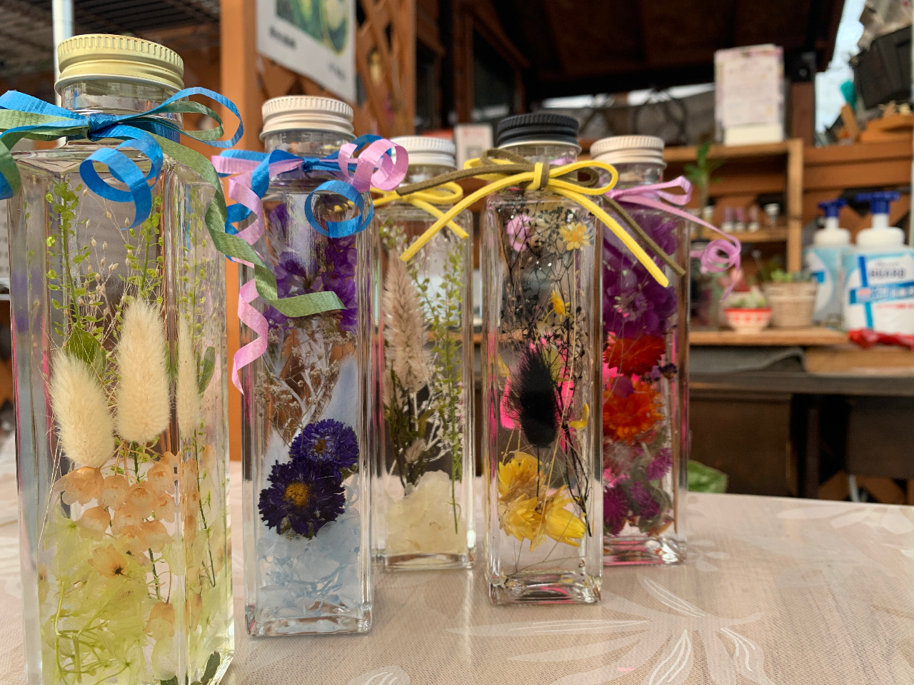 【北海道・東神楽町】花のまちで楽しむ魅惑のハーバリウム製作体験♪《大サイズ1本》