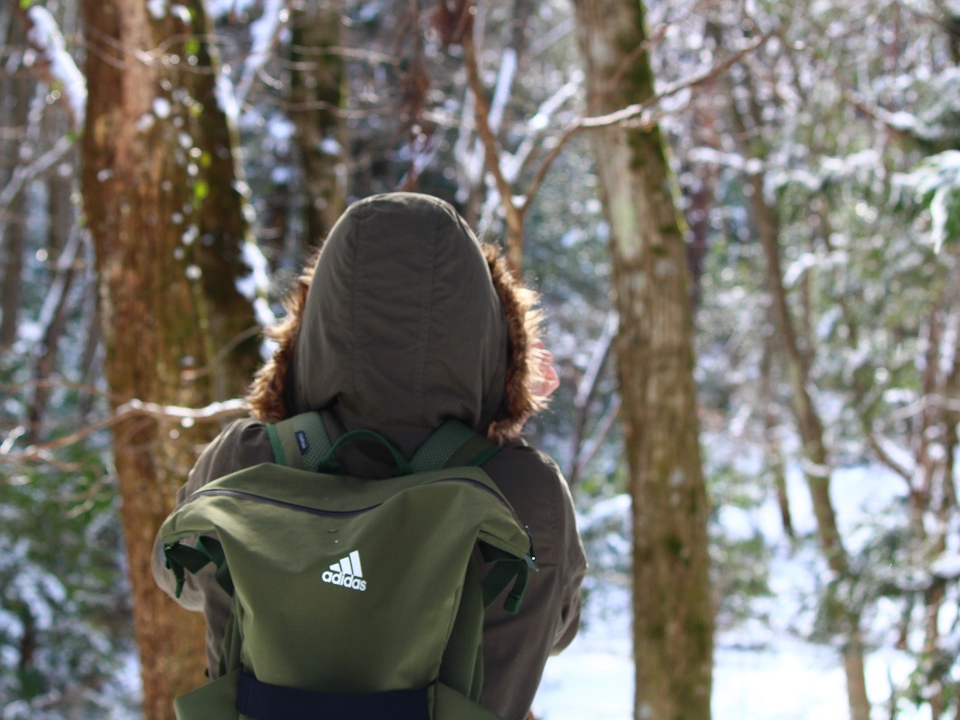 伴蔵山にて樹氷トレッキング