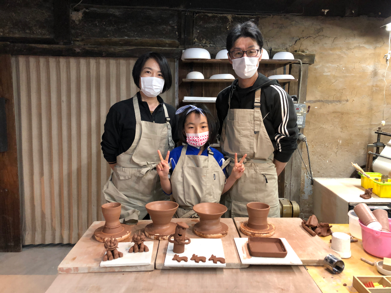 【じゃらん限定】フリースタイル陶芸でよくばり体験一日3組限定のプライベート教室で...