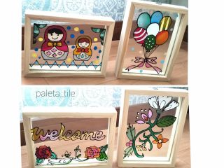 様々な種類のデザインからお好きなものを選んで着色します。